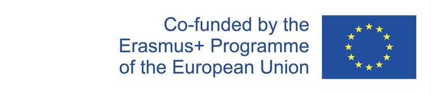 Logotyp Erasmus plus med texten Co-funded by the Erasmusplus Programme of the European Union